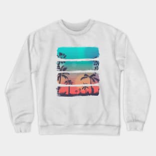 Beach at sunset Crewneck Sweatshirt